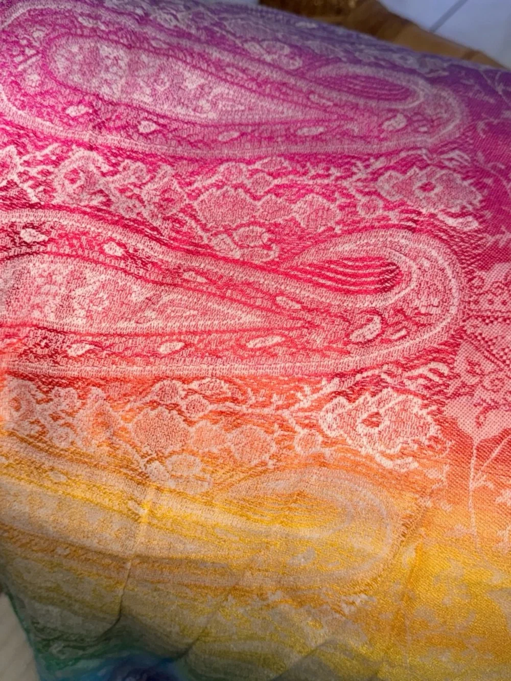 Women's Multicolor Paisley Ombre Scarf Wrap